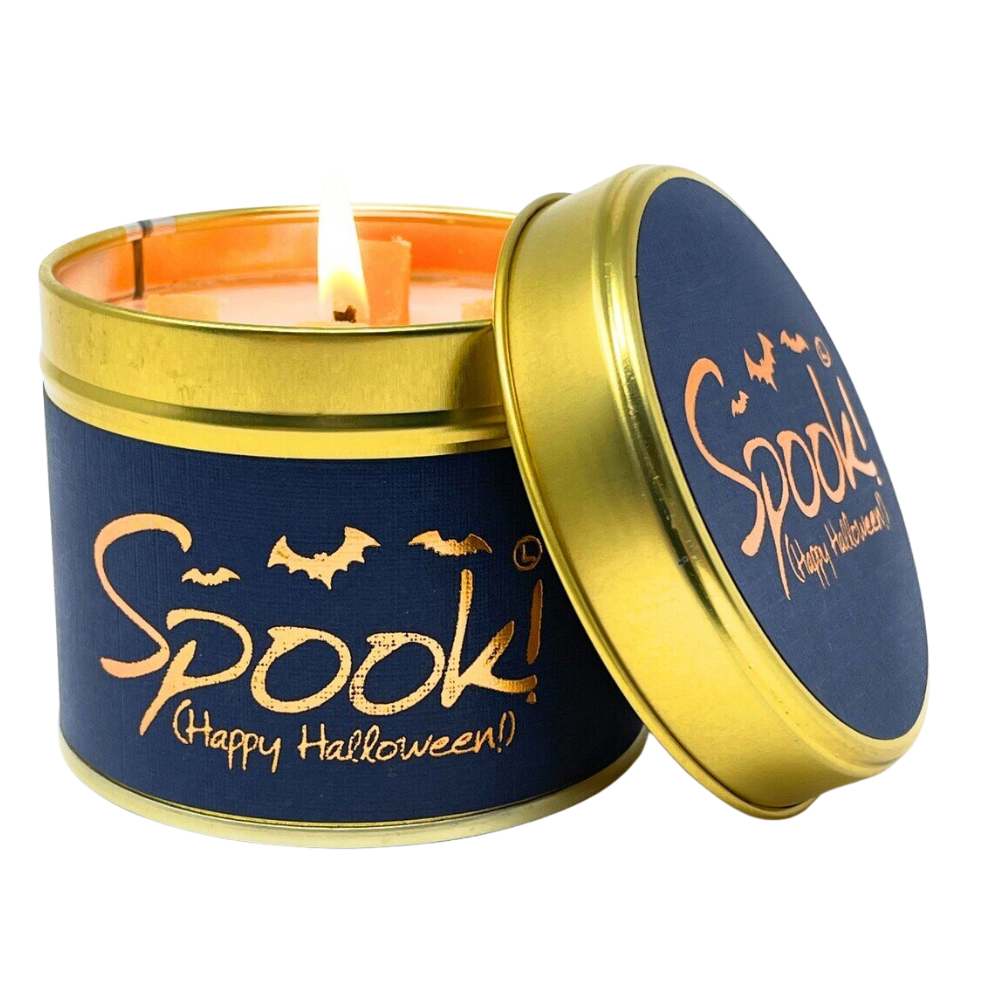 Lily-Flame Scented Candle Tin Perfect Gift Spook