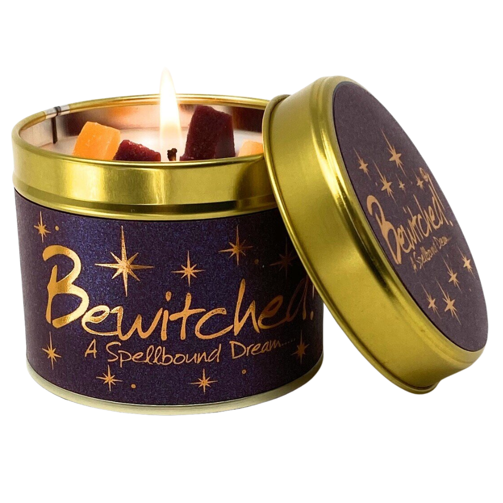 Lily-Flame Scented Candle Tin Perfect Gift Bewitched