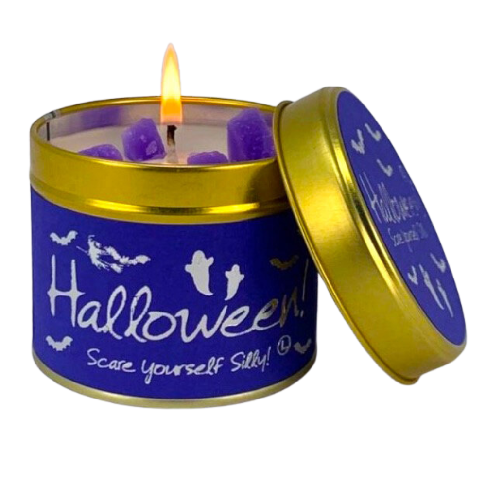 Lily-Flame Scented Candle Tin Perfect Gift Halloween!
