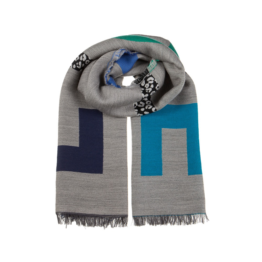 小物 SERAPIS GREY/CIEL KNIT SCARF SERAPIS GREY/CIEL KNIT SCARF