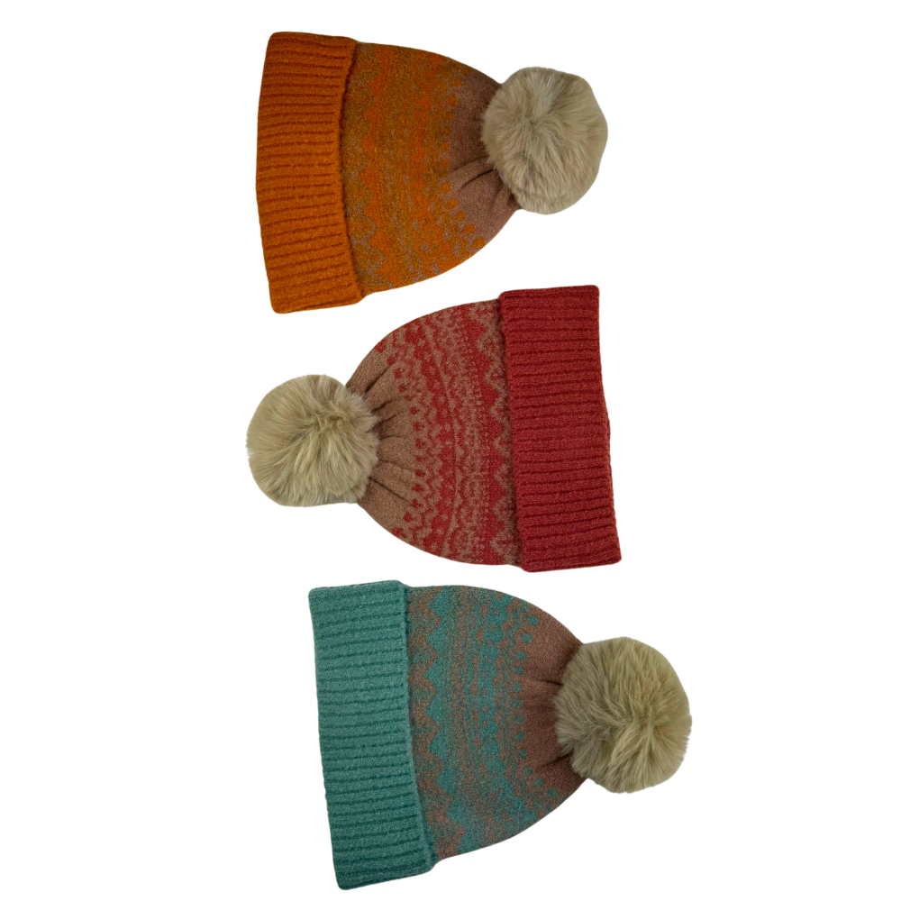 Ladies Thora Bobble Hat Perfect Gift by Powder Design AW23