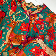 Ladies Super Soft Folk Art Friends Pyjamas Perfect Gift by Powder Design AW23