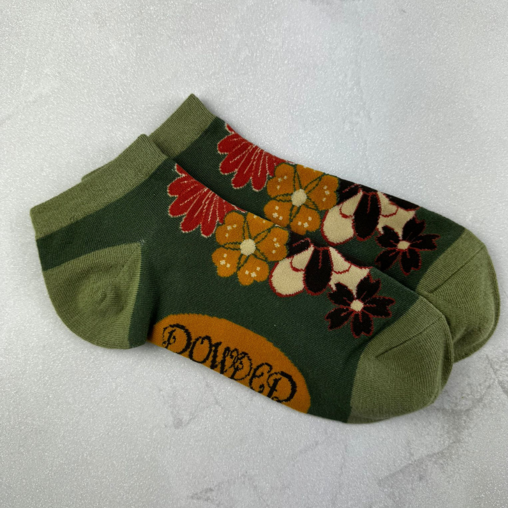 Ladies Bamboo Mix Trainer Sock 70s Kaleidoscope Floral Perfect Gift by Powder Design AW23
