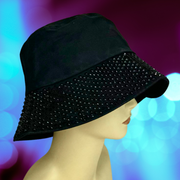 Bucket Hat for Women with a Bling Brim in 5 different colours perfect for festivals or the beach