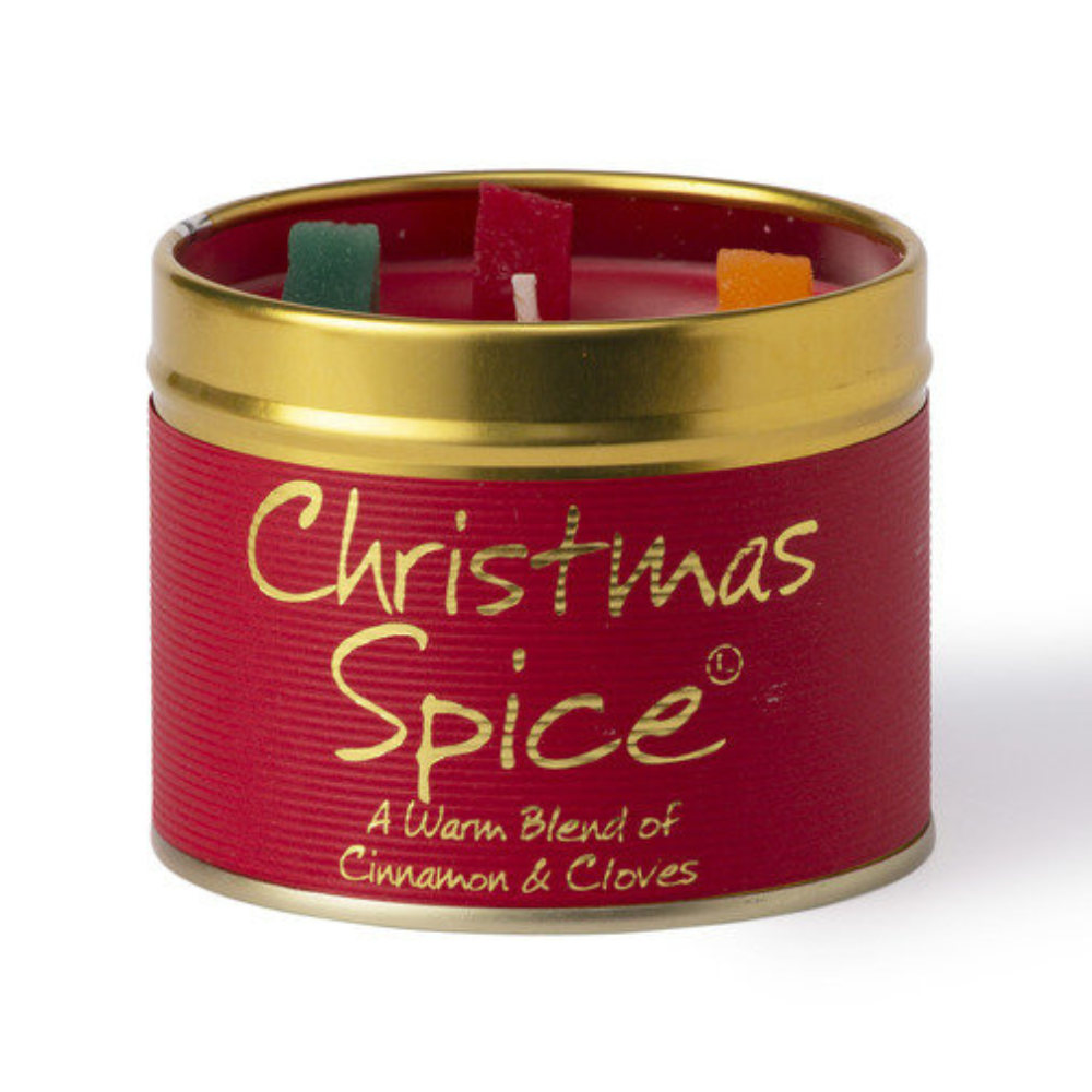 Lily-Flame Scented Candle Tin Perfect Gift Christmas Spice