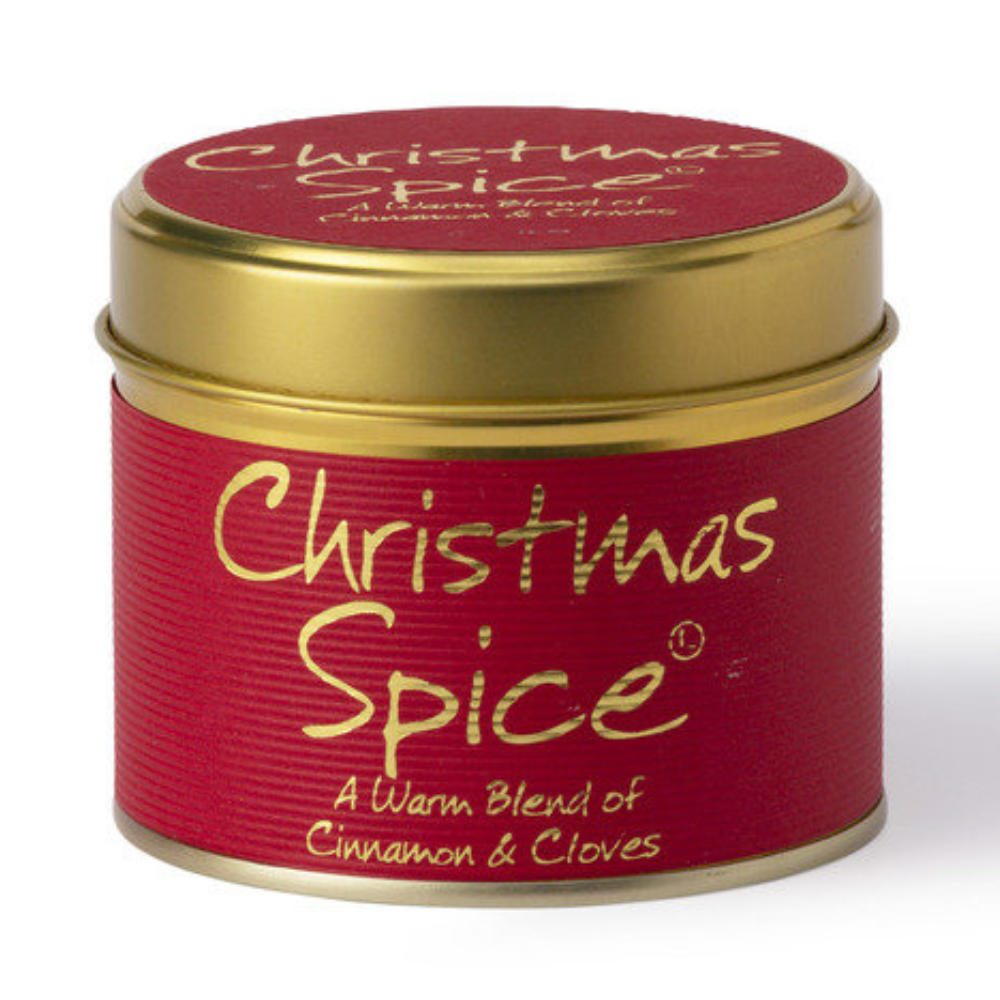 Lily-Flame Scented Candle Tin Perfect Gift Christmas Spice