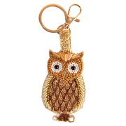 Golden Owl Beaded Keyring Perfect Gift By Powder Design AW25