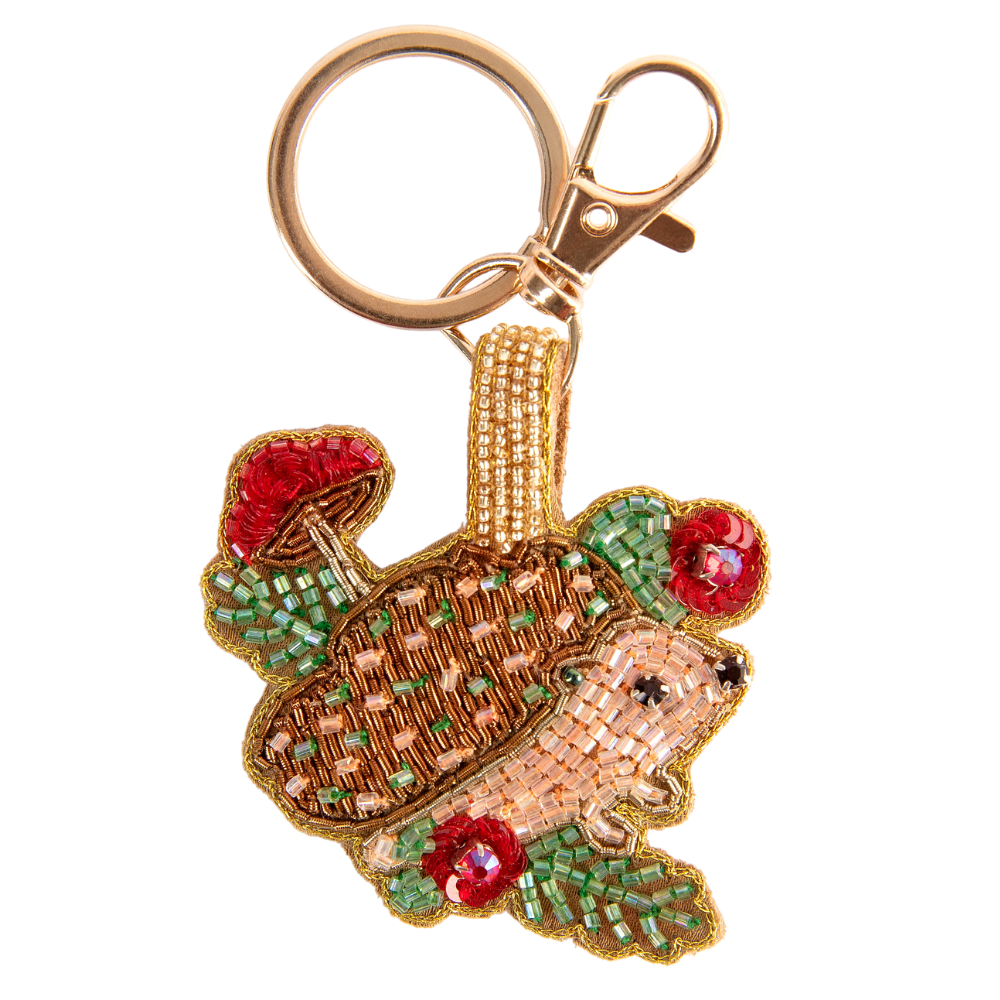 Hedgehog Beaded Keyring Perfect Gift By Powder Design AW25