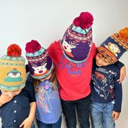 Kids Cosy PomPom Hats Perfect Gift by Powder Design AW23