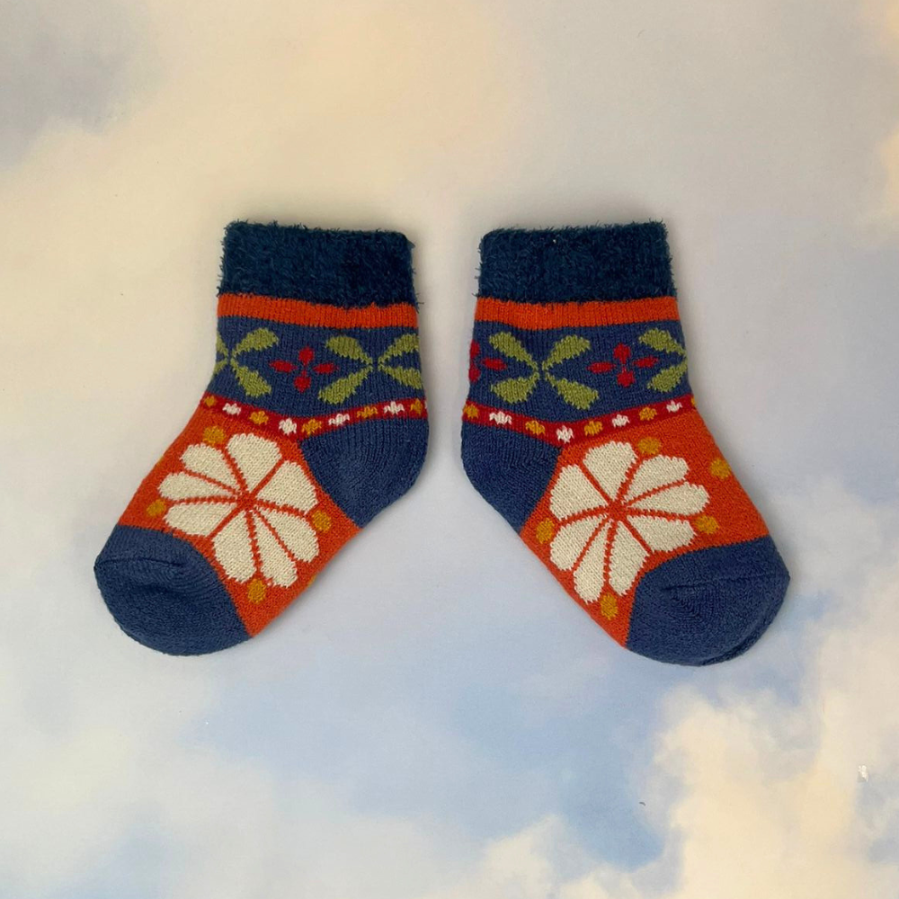 Kids Fair Isle Cosy Ankle Socks Perfect Gift By Powder AW23