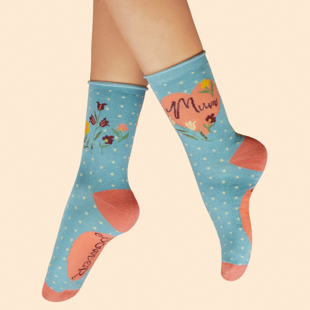 Ladies Bamboo Ankle Sock Special Mum By Powder Design SS25