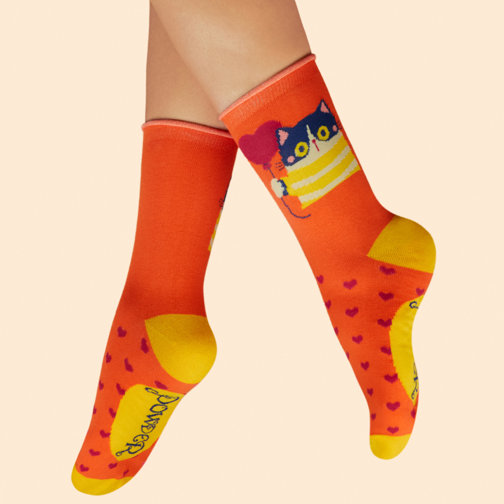 Ladies Bamboo Ankle Sock Startled Lover By Powder Design SS25
