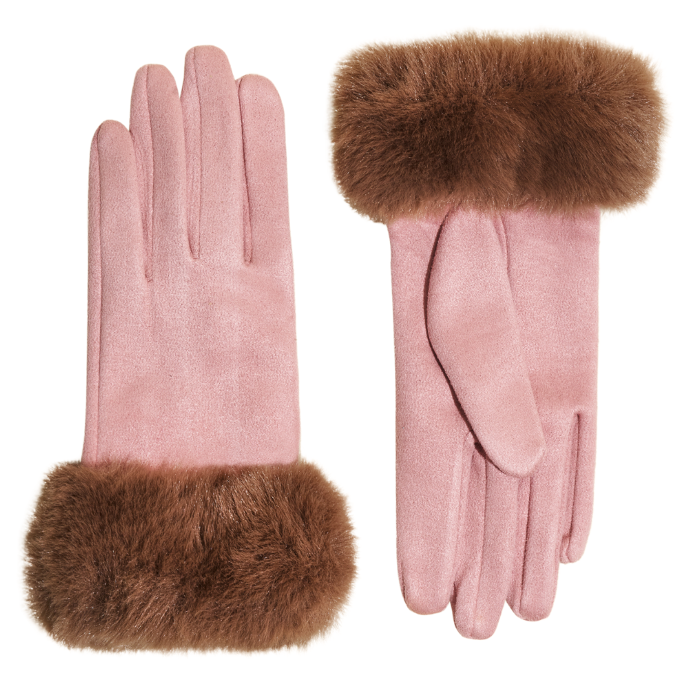 Ladies Bettina Faux Suede Gloves Perfect Gift By Powder Design AW25
