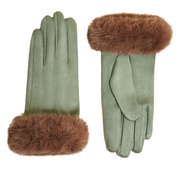 Ladies Bettina Faux Suede Gloves Perfect Gift By Powder Design AW25
