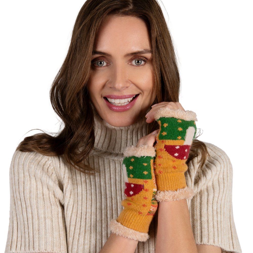 Ladies Cosy Wrist Warmers Perfect Gift by Powder Design AW25