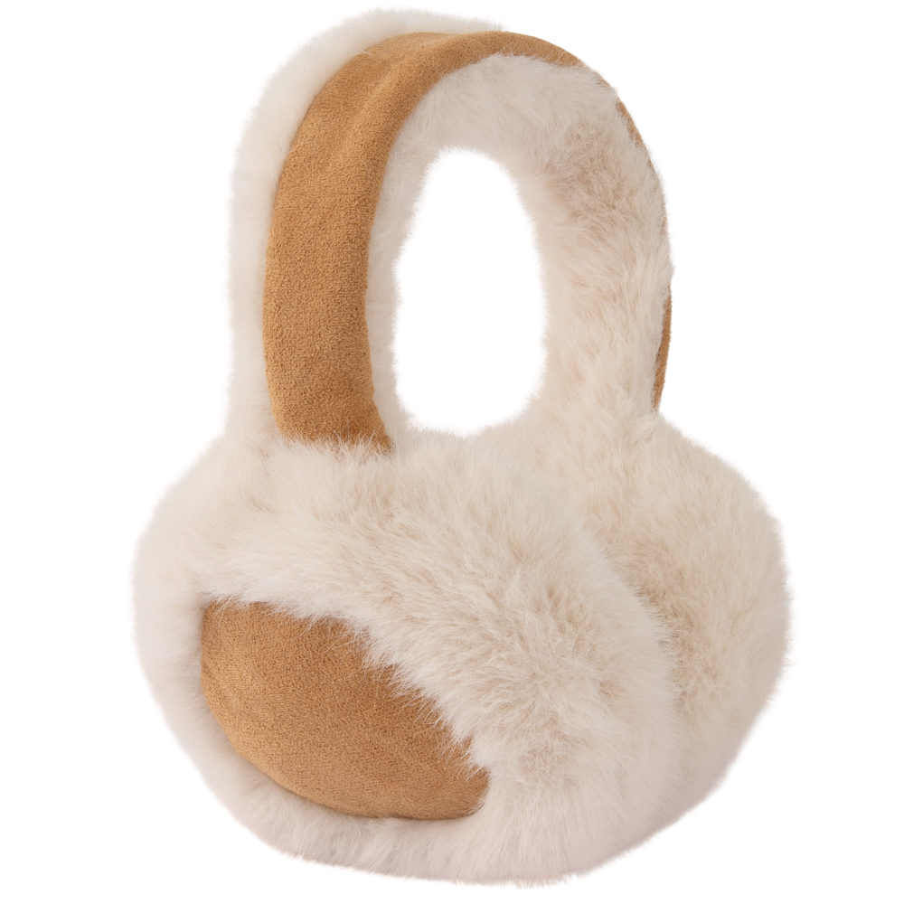 Ladies Elsa Faux Fur Earmuffs Cream Perfect Gift By Powder Design AW25