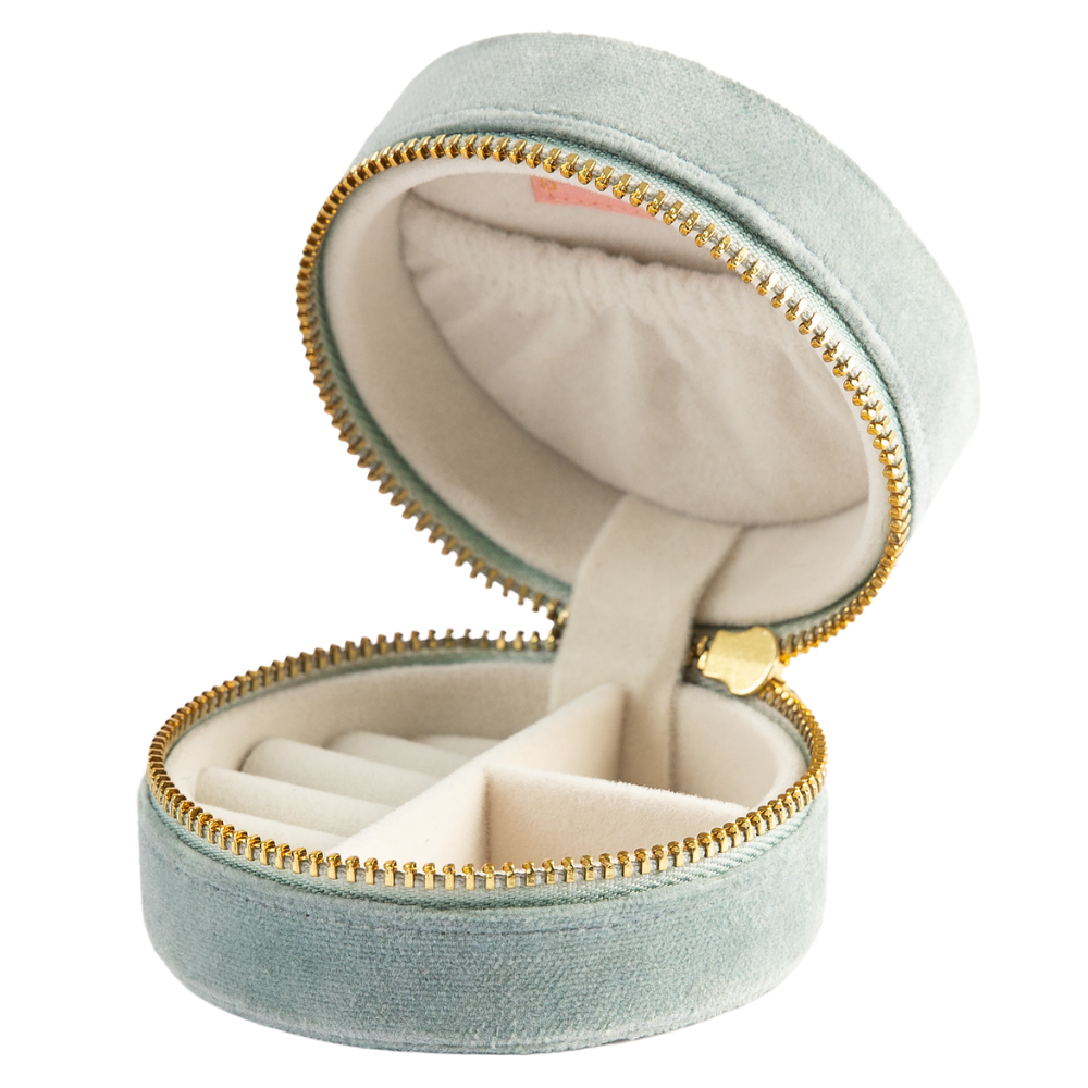 Ladies Mini Round Jewellery Box Swooping Swallows By Powder Design AW25