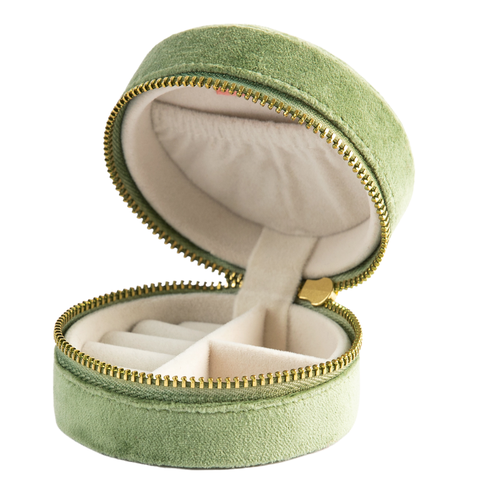 Ladies Mini Round Jewellery Box Toadstools By Powder Design AW25
