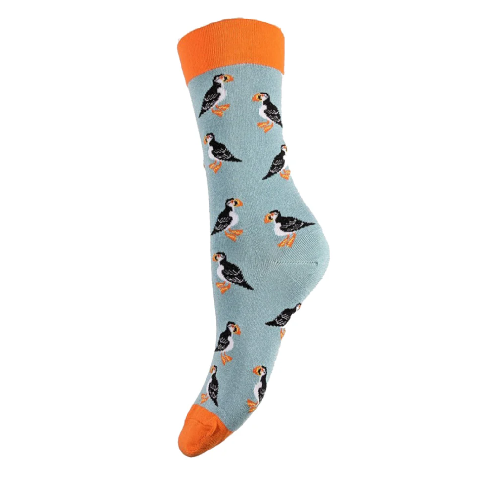Ladies Puffin Bamboo Socks Perfect Gift By Gemjar