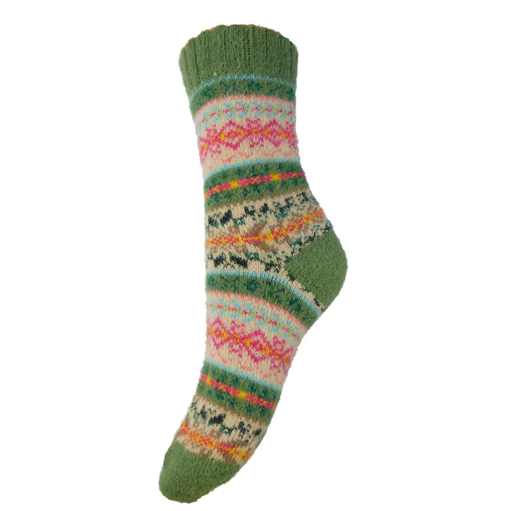 Ladies Scandi Patterned Soft Wool Blend Socks Perfect Gift By Gemjar Formerly Joya
