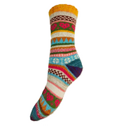 Ladies Scandi Patterned Soft Wool Blend Socks Perfect Gift By Gemjar