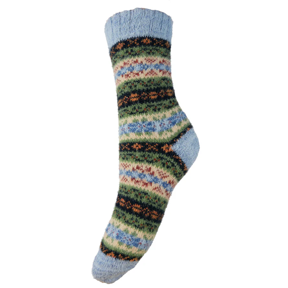 Ladies Scandi Patterned Soft Wool Blend Socks Perfect Gift By Gemjar Formerly Joya