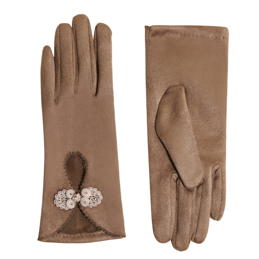 Ladies Suki Faux Suede Gloves Perfect Gift by Powder Design AW25