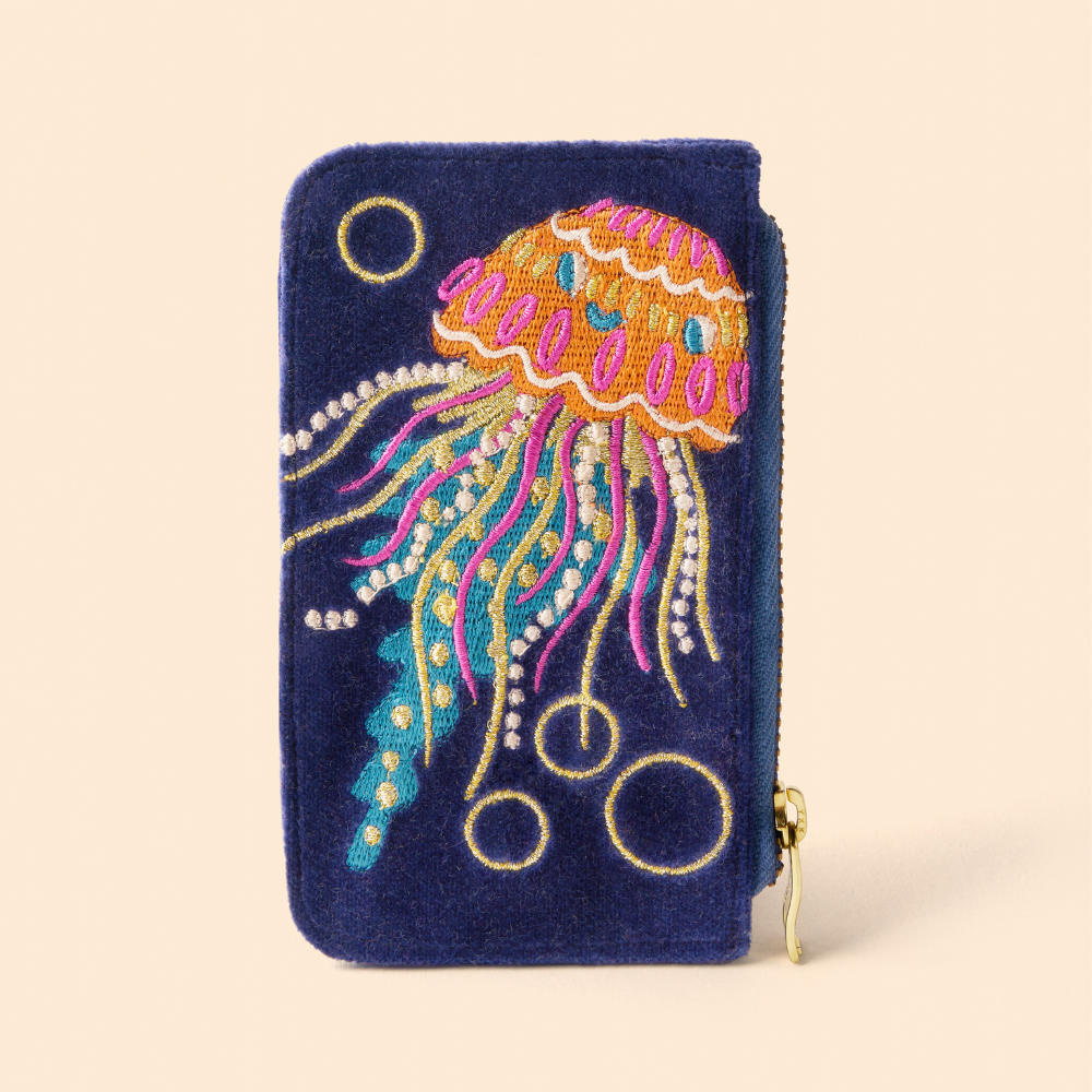 Ladies Velvet Card Holder Jolly Jellies By Powder Design SS25