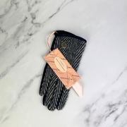 Ladies Herringbone Velour Lined Gloves - Perfect Gift by Alex Max