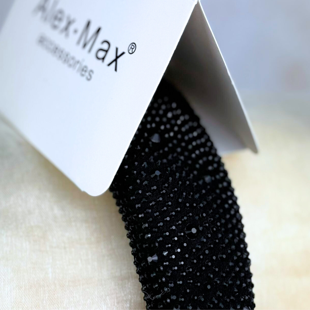 Ladies Padded Headband with Crystal Bling from Alex Max Italy