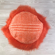 Ladies Prince of Wales Check Bucket Hat with Fluffy Brim By Alex Max AMU-CA102