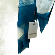 Ladies Smooth Wool Stripy Scarf by Alex Max SP1600