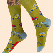 Men's Bamboo Ankle Vintage Land Rover Perfect Gift by Powder Design SS25
