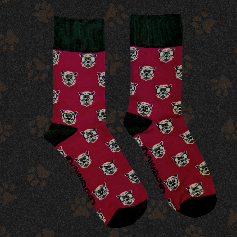 Men's Bamboo Ankle Socks CLEVER WESTIE Perfect Gift by Powder Design