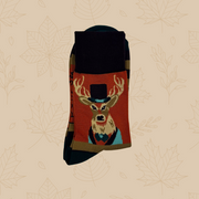 Men's Bamboo Mix Ankle Sock Woodland Gentry Stag Perfect Gift by Powder Design AW23