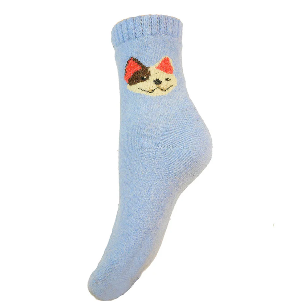 Dog Face Wool Blend Socks Perfect Gift By Gemjar