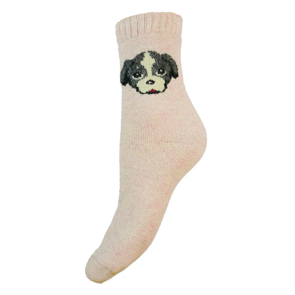 Dog Face Wool Blend Socks Perfect Gift By Gemjar
