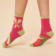 Ladies Bamboo Delicate Tropical Ankle Sock By Powder Design SOC646 SS24