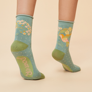 Ladies Bamboo Hummingbird Ankle Sock By Powder Design SOC654 SS24