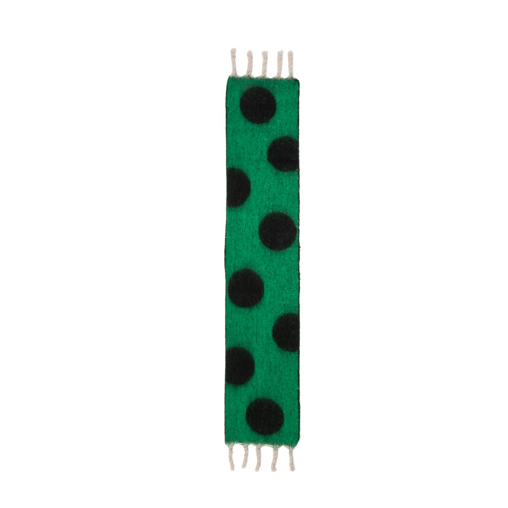 Ladies Big Bold Spot Cosy Scarf By Alex Max SP2102 - Green