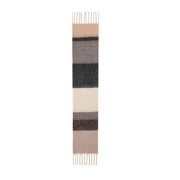 Ladies Block Colour Pattern Winter Scarf By Alex Max SP2105 - Black