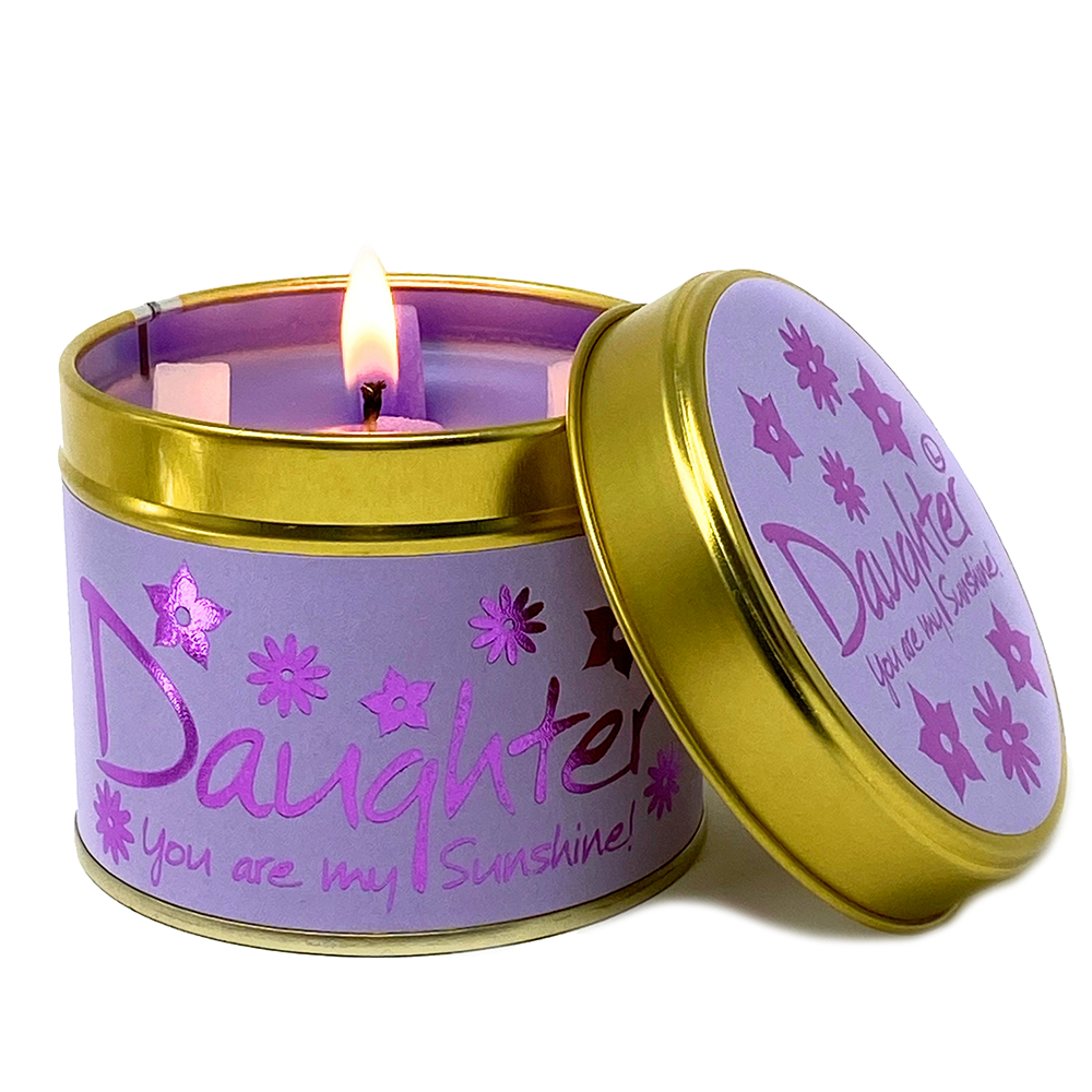 Lily-Flame Scented Candle Tin Perfect Gift DAUGHTER