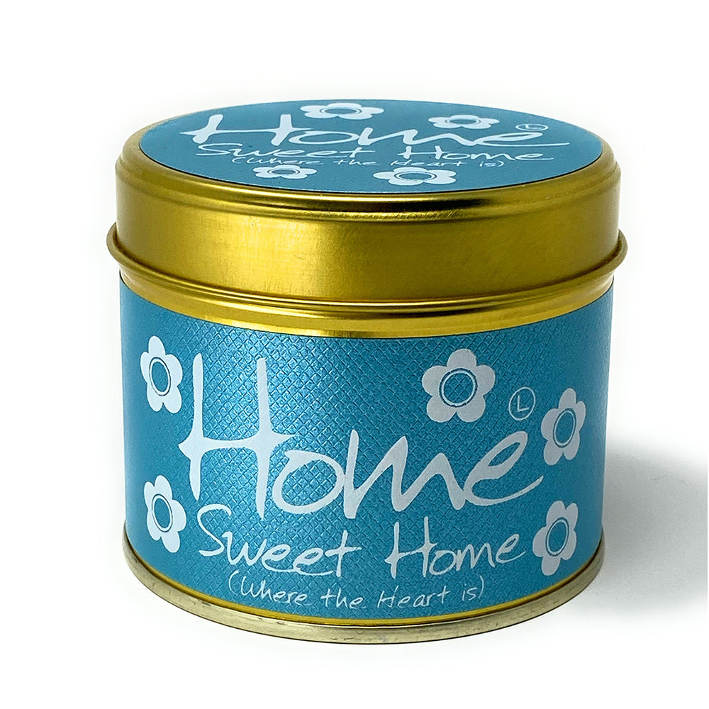 Lily-Flame Scented Candle Tin Perfect Gift HOME SWEET HOME