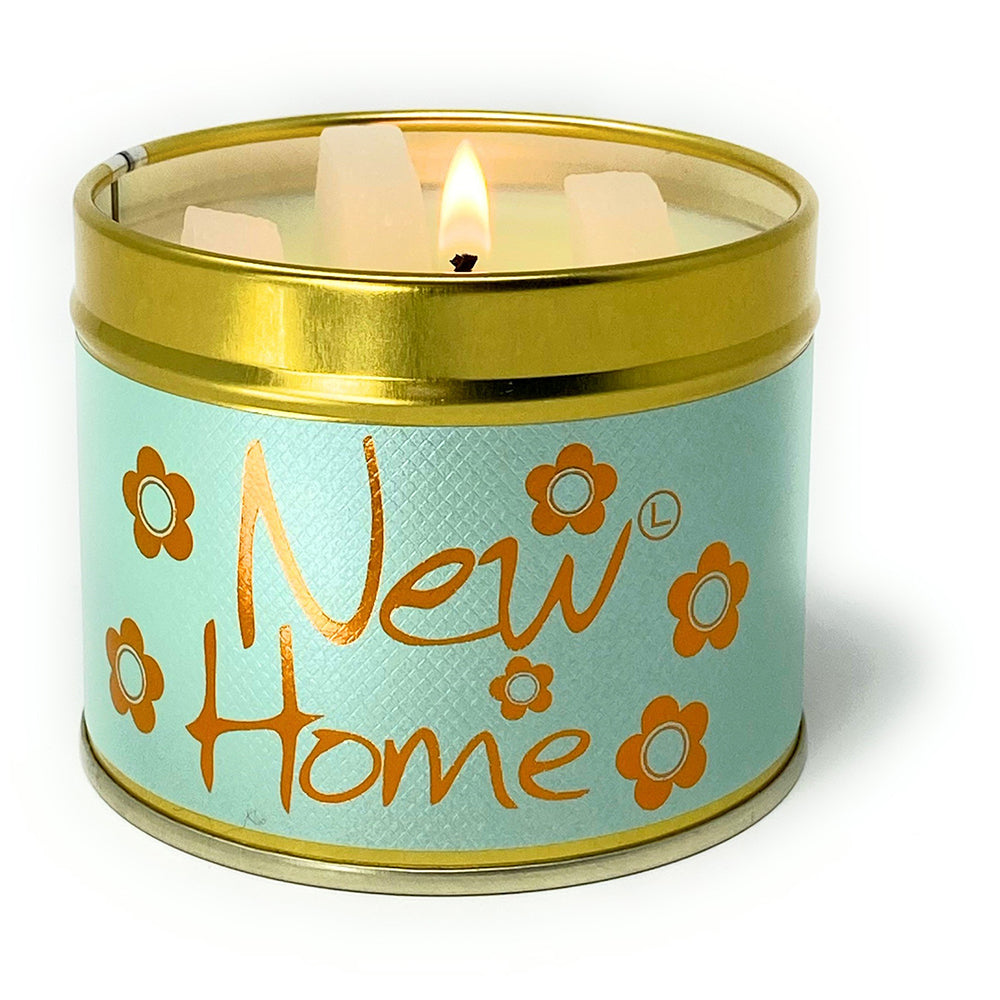 Lily-Flame Scented Candle Tin Perfect Gift NEW HOME