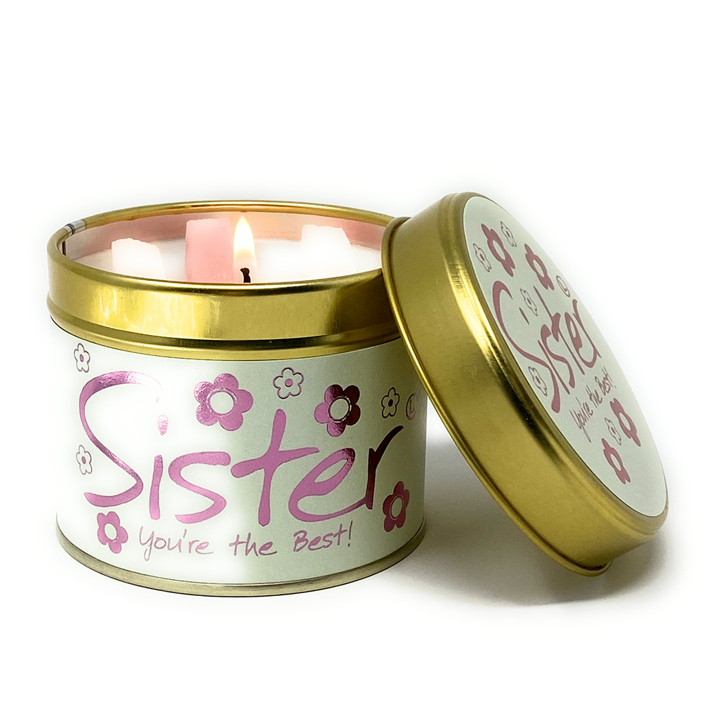 Lily-Flame Scented Candle Tin Perfect Gift SISTER