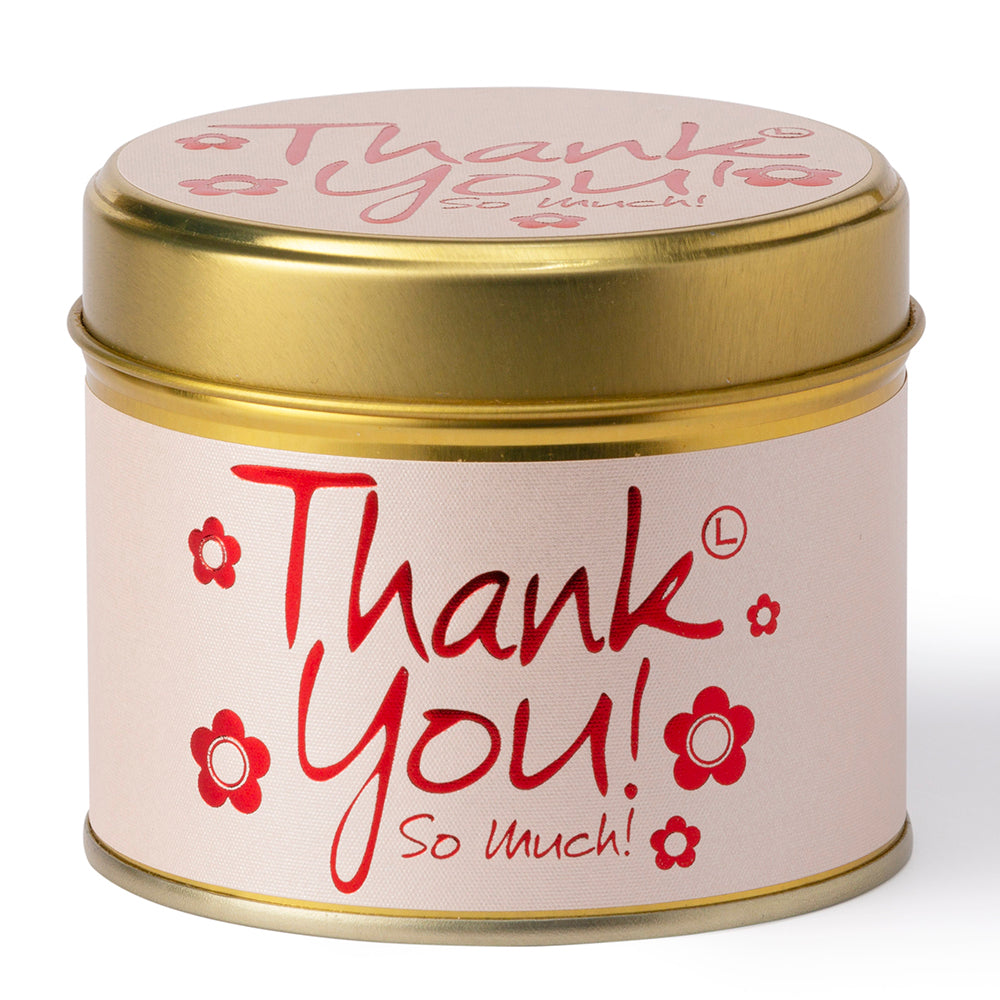 Lily-Flame Scented Candle Tin Perfect Gift THANK YOU