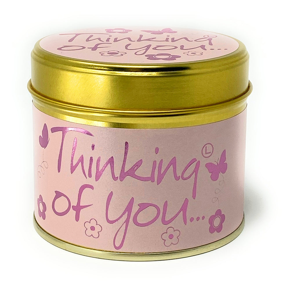 Lily-Flame Scented Candle Tin Perfect Gift THINKING OF YOU