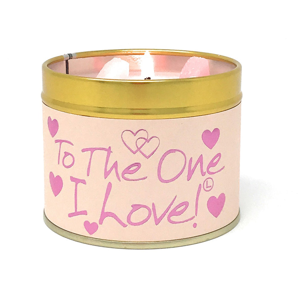 Lily-Flame Scented Candle Tin Perfect Gift TO THE ONE I LOVE