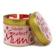 Lily-Flame Scented Candle Tin Perfect Gift WORLD'S GREATEST MUM