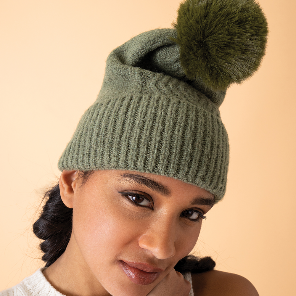 Ladies Ingrid Pompom Hat Perfect Gift by Powder Design